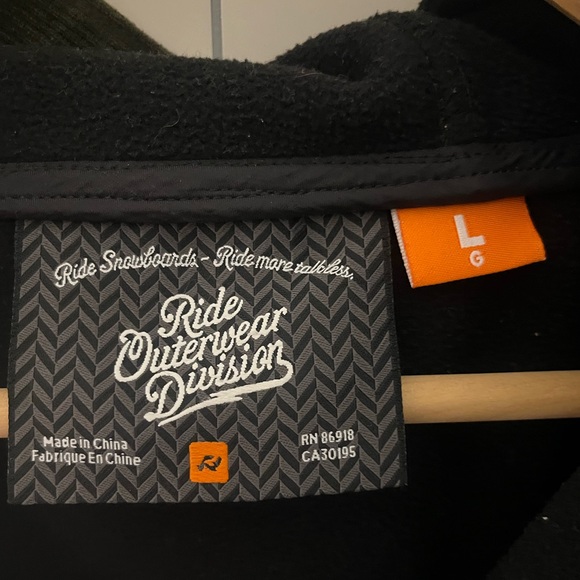 Dark Green corduroy zipper and button up shacket - Picture 3 of 5